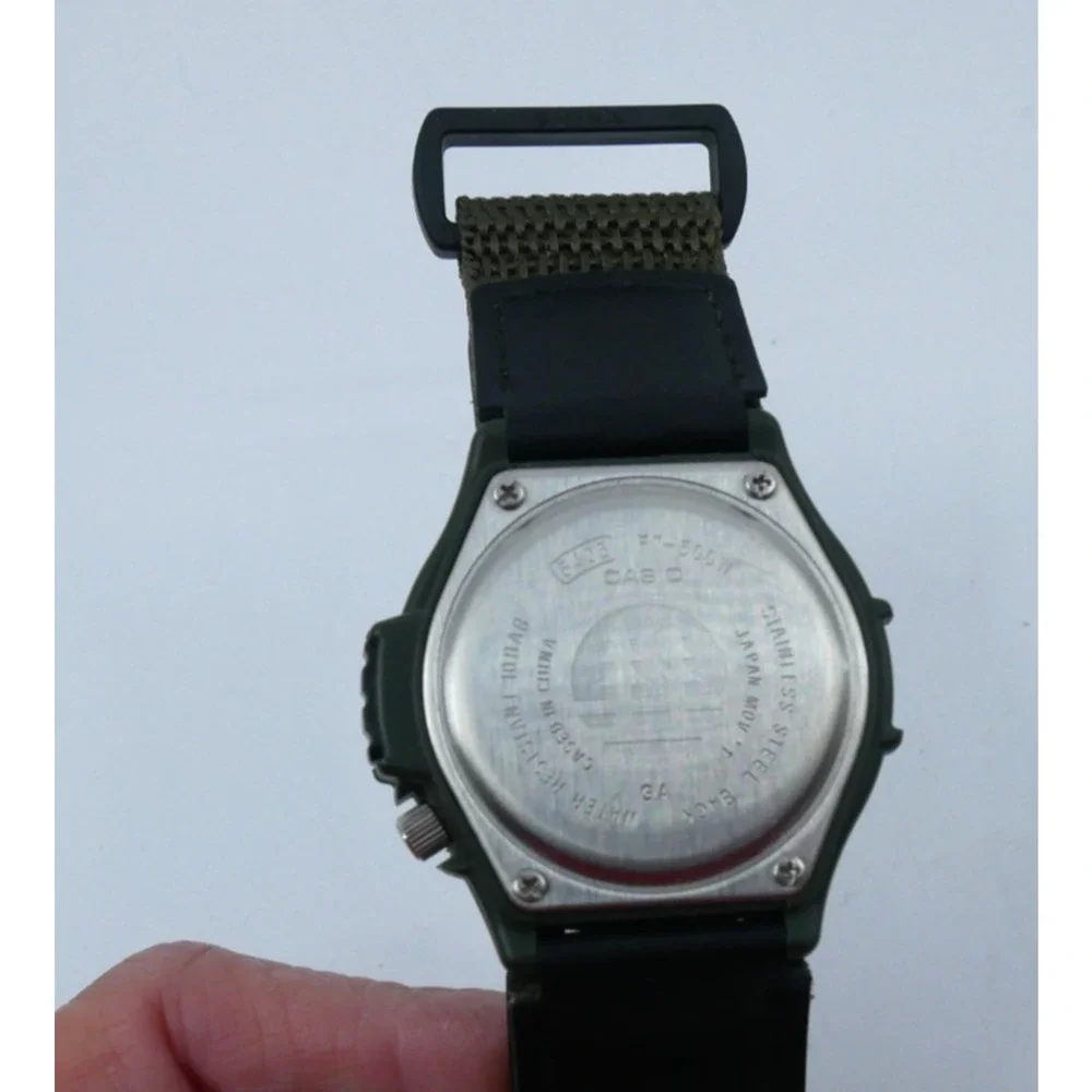 Casio Forester Mens Watch 42mm Green Black Illuminator 5405 FT-500W Working